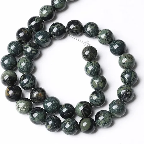 Vista 64 de 100 cuentas de piedra multicolor natural de 0.236 pulgadas (0.236 in), cuentas espaciadoras sueltas redondas para hacer pulseras, collares, aretes