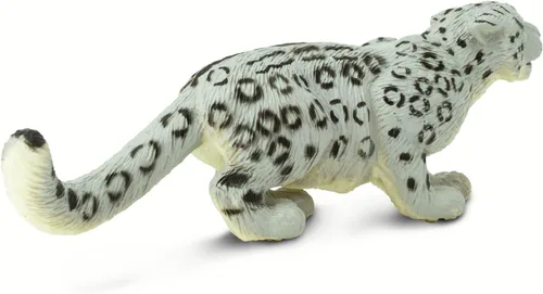 Vista 3 de Safari Ltd. Figura de leopardo de nieve, figura detallada de plástico de 5.5 pulgadas, divertido juguete educativo para niños, niñas y niños a