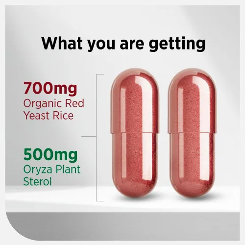 Vista 7 de LABO Nutrition CHOLRestore - Arroz de levadura roja con suplemento de salud de fitosterol, apoya niveles saludables de colesterol, libre