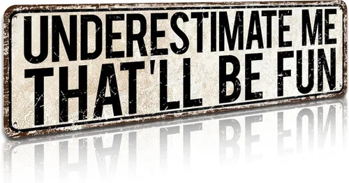 Vista 8 de Cartel de hojalata vintage de 4 x 16 pulgadas con texto en inglés "I'm Not Arguing, I'm Explaining Why I'm Right