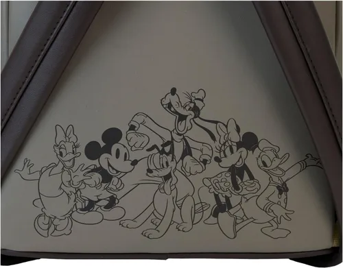 Vista 4 de Loungefly Mini mochila de lona de Mickey y sus amigos de Disney