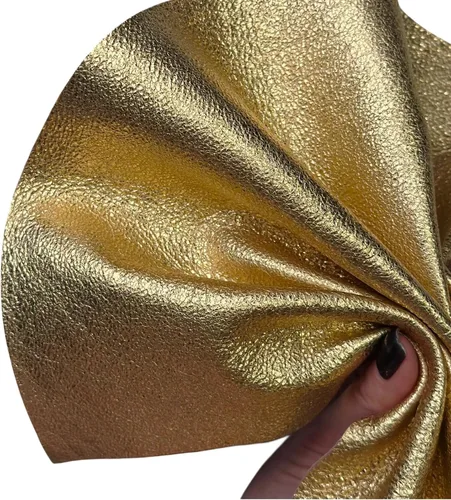 Vista 11 de Piel de cordero metálica azul claro real: material de cuero genuino brillante para costura, manualidades y fabricación de joyas