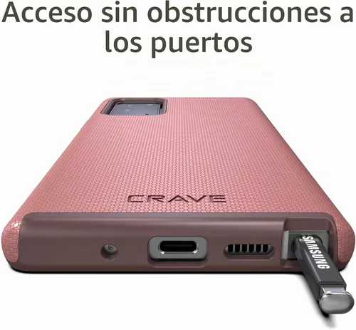 Vista 7 de Crave Galaxy Note 20 Caso, Funda De Doble Capa De Protección A Prueba De Golpes Para Samsung Galaxy Note 20 (6.7 Pulgadas) - Berry Baya