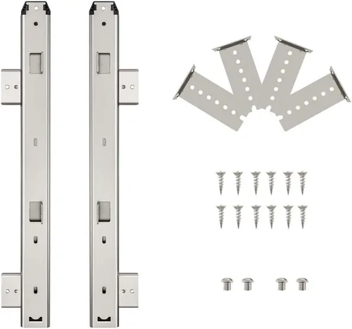 Vista 10 de FRMSAET Bandeja Deslizante para Cajón de Teclado Hardware 12/14/16/18 pulgadas Rieles de Metal Resistente Rieles para Teclado Accesorios
