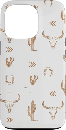 Vista 10 de Western Country - Carcasa para iPhone 17, diseño de calavera de toro sureño