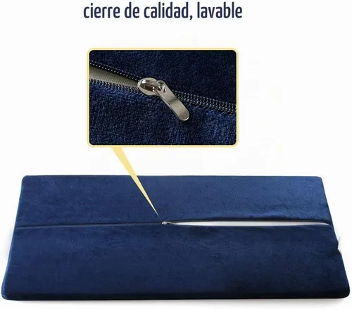 Vista 2 de Almohada de espuma viscoelástica suave para el dolor de espalda baja, cojín de apoyo lumbar multifuncional para alivio del dolor de cadera, ciática