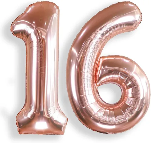 Vista 36 de AULE Globos grandes de 40 pulgadas con números 0 azules, globos grandes de números de aluminio, decoraciones de fiesta de cumpleaños de helio