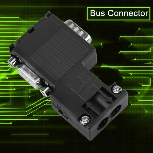 Vista 4 de Conector del autobús de Profibus, 90°Programming Cable Interface Connector Compatible PLC 6ES7 972-0BB12-0XA0