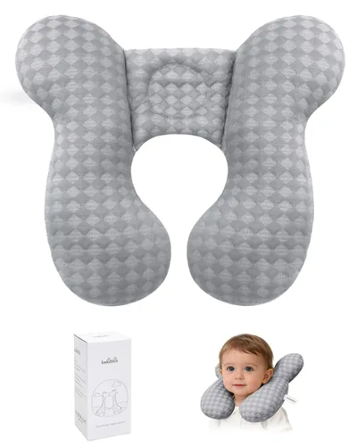 Vista 11 de Kakiblin - Almohada de cuello para bebé, almohada de apoyo para bebé mejorada, almohada para la cabeza del bebé, almohada de apoyo para el cuello