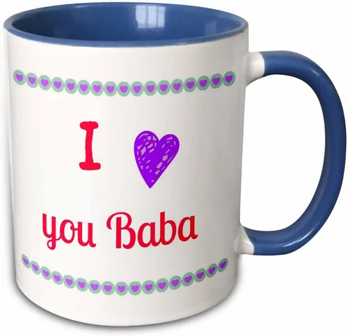 Vista 11 de 3dRose RinaPiro - Citas - Te amo baba, abuela abuela - Tazas (mug_212700_4)