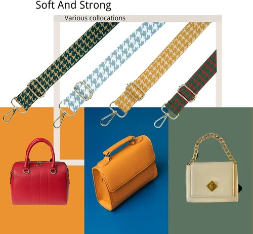 Vista 160 de S&loyoe Correas de repuesto para bolso, correa ajustable para bolsa cruzada, correas de guitarra anchas para bolsos de 1.5 pulgadas