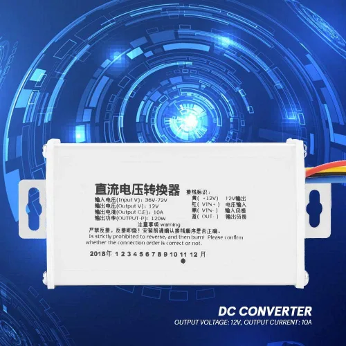 Vista 7 de Convertidor de CC, módulo de fuente de alimentación reductor 36V-72V a 12V 10A 120W para dispositivos electrónicos de 12V