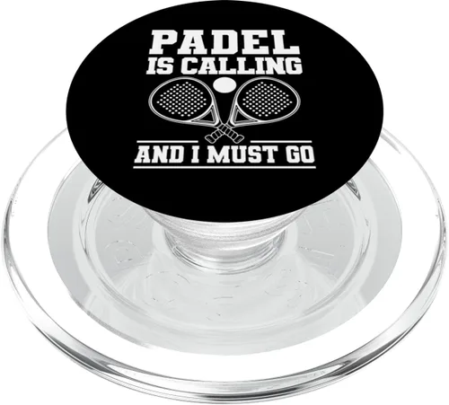 Vista 7 de Padel is Calling y I Must Go Paleta de pádel PopSockets Adhesivo PopGrip