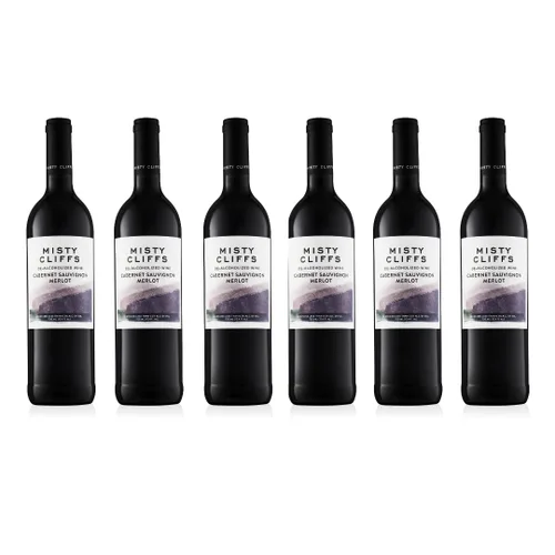 Vista 6 de Misty Cliffs Vino premium sin alcohol Cabernet Sauvignon Merlot (1 paquete)