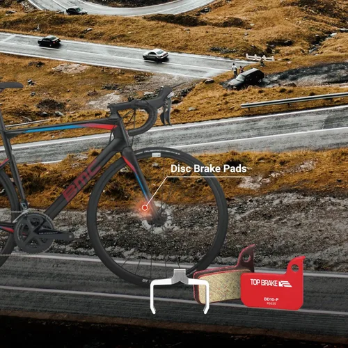 Vista 2 de TOP BRAKE Disc Bike Brake Pads Compatible with AVID SRAM Level TLM/Ultimate/Force 22/Force 1/Red eTap HRD/Rival 1/Rival 22/S700 B1/S900 HRD