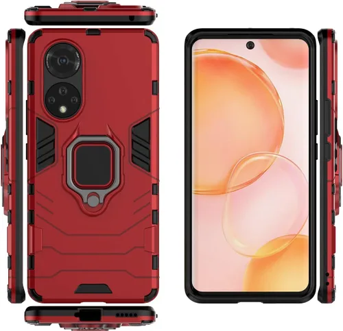 Vista 5 de Funda para Honor 50, soporte magnético para coche para Huawei Nova 9 NAM-AL00 Case Negro