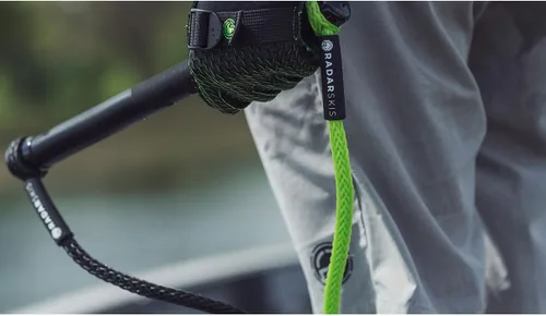 Vista 7 de RADAR Vapor Custom Water Ski Handle - Ergonomic Grip, 13 Inch Length, High Control Performance Design, Black/Volt Green Handle for Wakesurfing