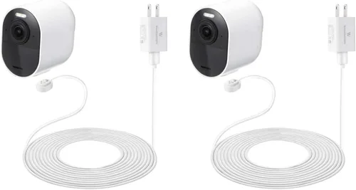 Vista 8 de Wasserstein - Cable de carga exterior resistente a la intemperie de 6 pies/1.8m con adaptador de carga rápida compatible con Arlo Ultra/Ultra 2/Pro