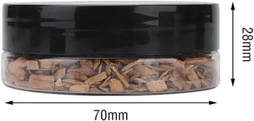 Vista 7 de Paquete de 4 chips de madera para pistola de ahumar, infusor de humo de mano, aserrín para bebidas ahumadas, alimentos, cócteles, queso, postres