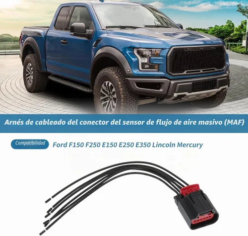 Vista 2 de Arnés de cableado del conector del sensor de flujo de aire masivo (MAF) para Ford Conector multiusos Pigtail para Lincoln para flujo de aire de masa