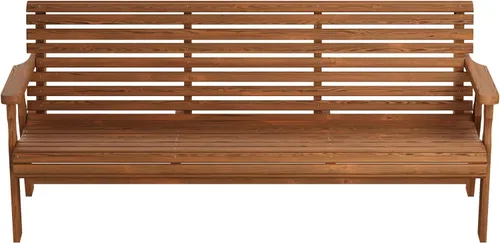 Vista 7 de Amish Casual Banco resistente para exteriores enrollable (5 pies, color roble manchado)