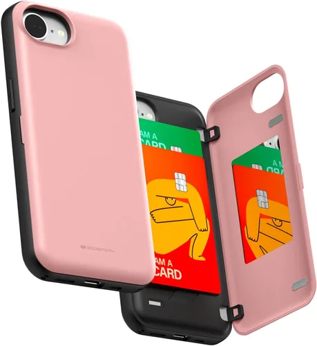 Vista 61 de GOOSPERY Parachoques magnético para puerta compatible con iPhone 15, funda con tarjetero, cartera con cierre magnético automático, protector de Azul