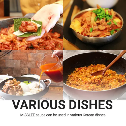 Vista 4 de MISSLEE Mezcla de Salsa Tteokbokki (Paquete de 5, 2 Porciones Cada Una), Nivel 4 de Calor, Salsa en Polvo Coreana para Pasteles de Arroz y Cocina