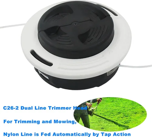 Vista 5 de C26-2 Cabezal recortador de doble línea 4002 710 2169 para Stihl FS55 FS55R FS56 FS56RC FS70 FS70R FS80 FS85 FS90R FS90R FS91 FS94 FS110 FS120 FS130