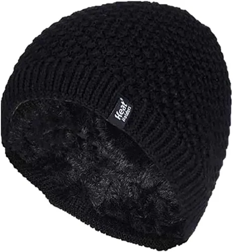 Vista 11 de HEAT HOLDERS - Womens Crochet Knitted Fleece Insulated Thermal Warm Winter Hat Rosa (Nora)