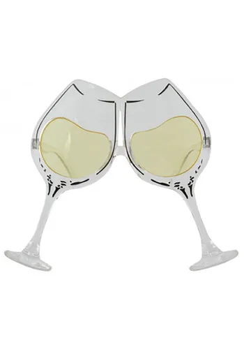 Vista 3 de Gafas de Copa de Vino Transparente/Amarillo para Adultos Multicolor