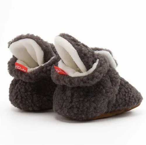 Vista 84 de Botines de forro polar para bebés, niños y niñas, pantuflas antideslizantes con agarre suave, zapatos de calcetín para recién nacidos, cuna