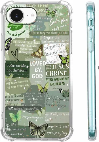 Vista 29 de Funda para Celular con Versículos de la Biblia, Colocación de Citas Cristianas de Jesús, Diseño Collage, Funda Protectora Suave de TPU de Moda