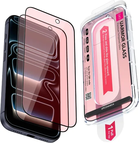 Vista 27 de UARMOR Protector de Pantalla de Privacidad de Vidrio para [ iPhone 15 Plus ] Vidrio Templado Premium 9H Anti-espía, Kits de Instalación Fácil
