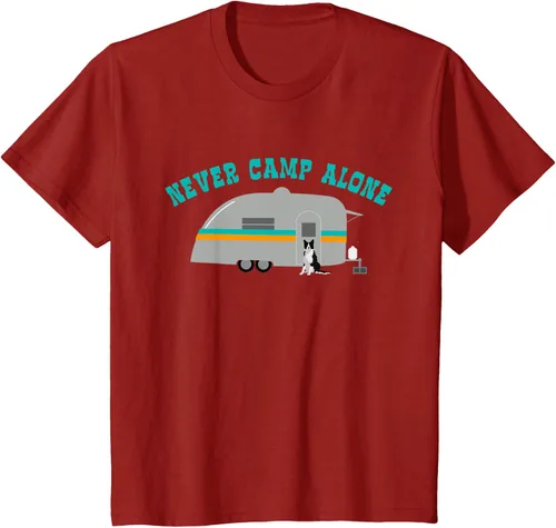 Vista 25 de Border Collie Gifts - Camiseta divertida de viaje para caravana, Azul / Patchwork, S