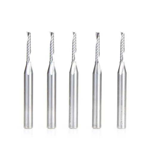 Vista 18 de Amana Tool - 51645 Carburo sólido CNC espiral 'O' sola flauta, corte de plástico 1/2 diámetro x 1