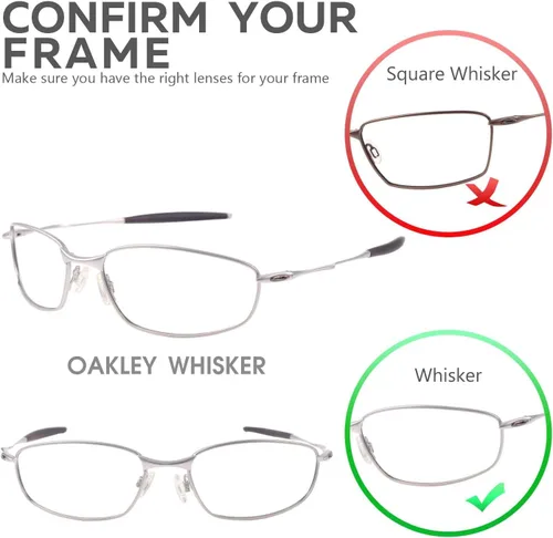 Vista 4 de Walleva Replacement Lenses for Oakley Whisker Sunglasses - 10 Options Available