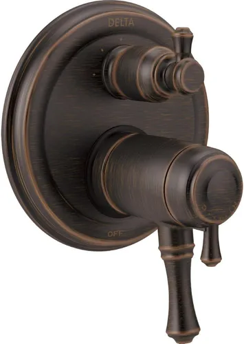 Vista 4 de DELTA FAUCET T27T897, cromo Cassidy tradicional TempAssure serie 17T ajuste de válvula con desviador integrado de 3 ajustes