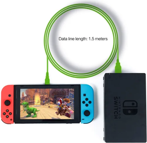 Vista 4 de HEATFUN Cargador USB C para Nintendo Switch, cable de carga rápida USB tipo C para Nintendo Switch, MacBook, Pixel C, LG Nexus 5X G5, Nexus 6PP9