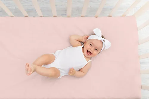 Vista 6 de Sweet Jojo Designs Sábanas ajustables para cuna de bebé (rosa sólido) para niñas, guardería infantil, habitación de niños pequeños - Tamaño estándar