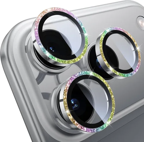Vista 9 de WSKEN Protector de lente de cámara para iPhone 16 Pro/iPhone 16 Pro Max - [Modelo de disparo original] Protector de pantalla de cámara de vidrio