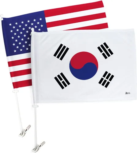 Vista 154 de Paquete de bandera de coche de la Copa del Mundo 2022 de Gales, bandera americana para carros, decoración de automóviles, pancarta pequeña