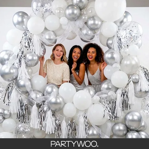 Vista 68 de PartyWoo 50 globos de látex color piel albaricoque, globos de helio boho de Albaricoque-f05