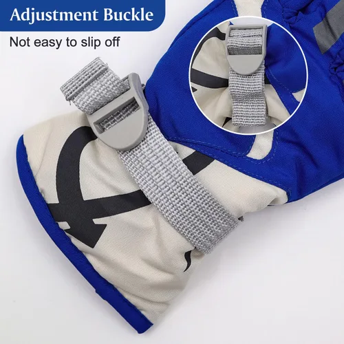 Vista 4 de HADEEONG Guantes de invierno para niños, impermeables, guantes de nieve para niños y niñas, guantes cálidos para deportes al aire libre, snowboard