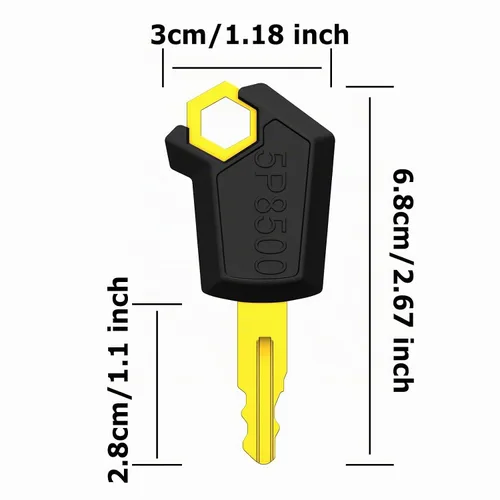 Vista 2 de Llave del interruptor de encendido del CAT 5P8500, llaves del equipo del excavador de Caterpillar 10Pcs