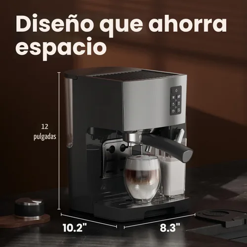 Vista 6 de Cafetera Espresso 20 Bares - Cafetera de Espresso y Café con Espumador Automático de Leche, Máquina de Cappuccino, Cafetera de Latte para Hogar