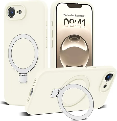 Vista 13 de Funda diseñada para iPhone 11 con soporte magnético invisible Compatible con Mag-Safe, a prueba de caídas de grado militar, a prueba de golpes