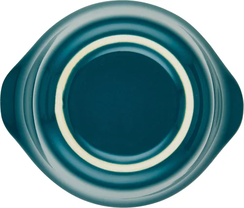 Vista 9 de Rachael Ray Solid Glaze Ceramics - Juego de ramequines redondos/taza de inmersión, 4 piezas, color verde azulado