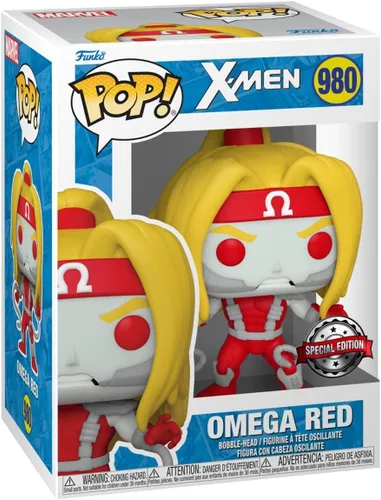Vista 3 de Pop Marvel X-Men - Figura de acción exclusiva de 3.75 pulgadas, Omega Red #980