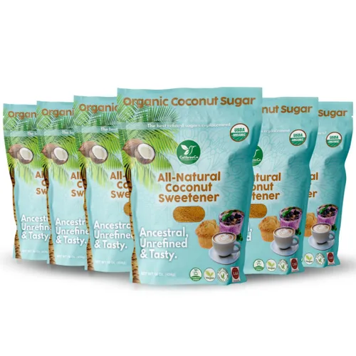 Vista 12 de Colibreeco, Azúcar de coco orgánico, 1 libra (paquete de 2): perfecto para endulzar bebidas y recetas Sustituto de azúcar de bajo índice