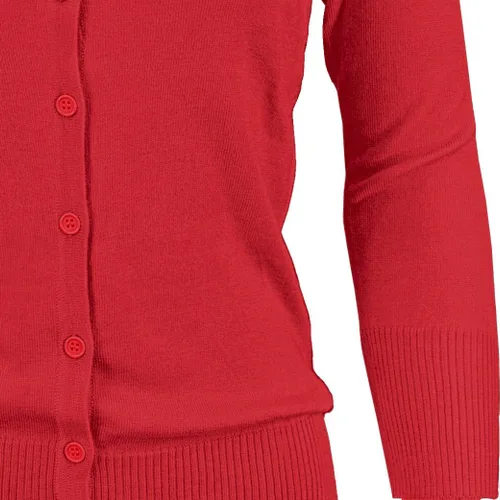 Vista 2 de YEMAK suéter de punto con cuello redondo y mangas 34 para mujer (S-3X)